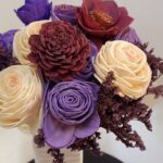 wood flower arrangement